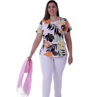 Blusa Cherry Viscose Plus Size