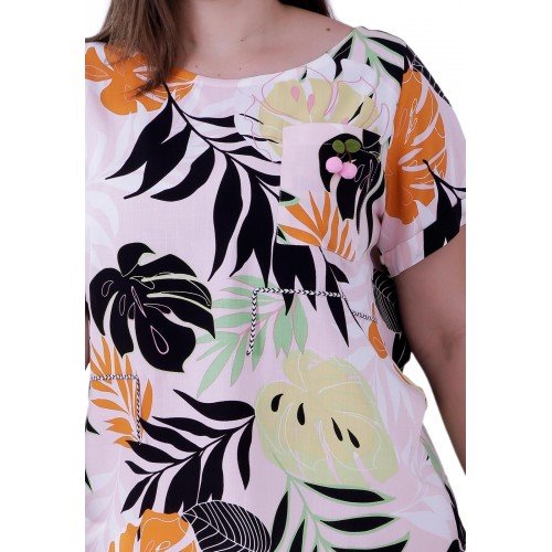 Blusa Cherry Viscose Plus Size Blusa Cherry Viscose Plus Size
