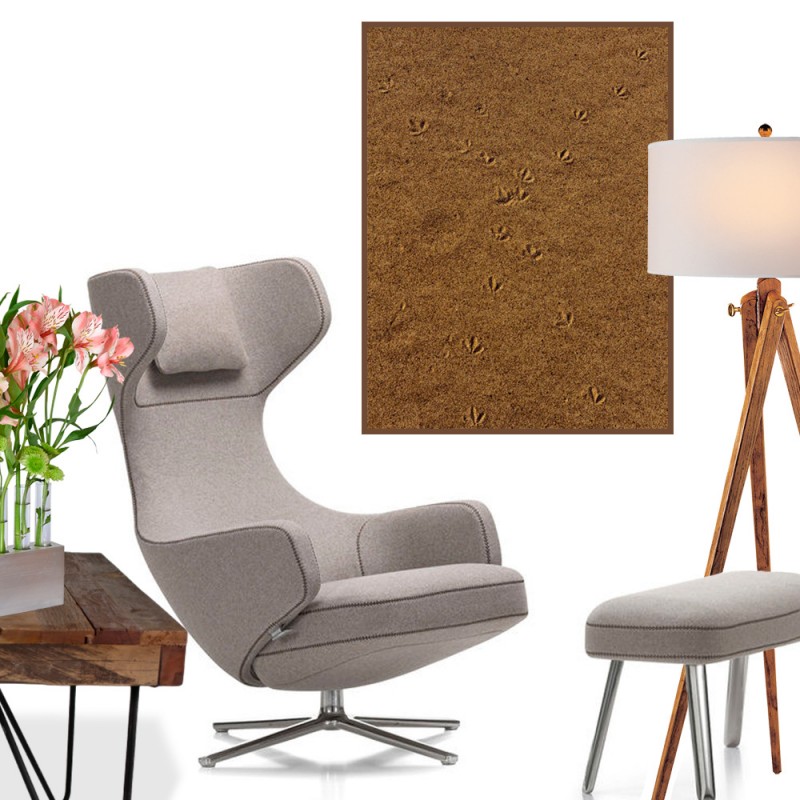 Quadro Decorativo Pegadas