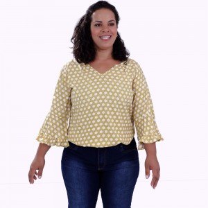 Blusa Arabela Viscose Plus Size Blusa Arabela Viscose Plus Size