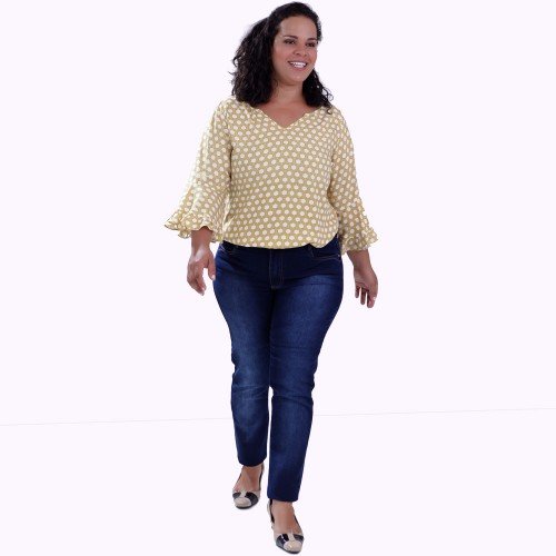 Blusa Arabela Viscose Plus Size Blusa Arabela Viscose Plus Size
