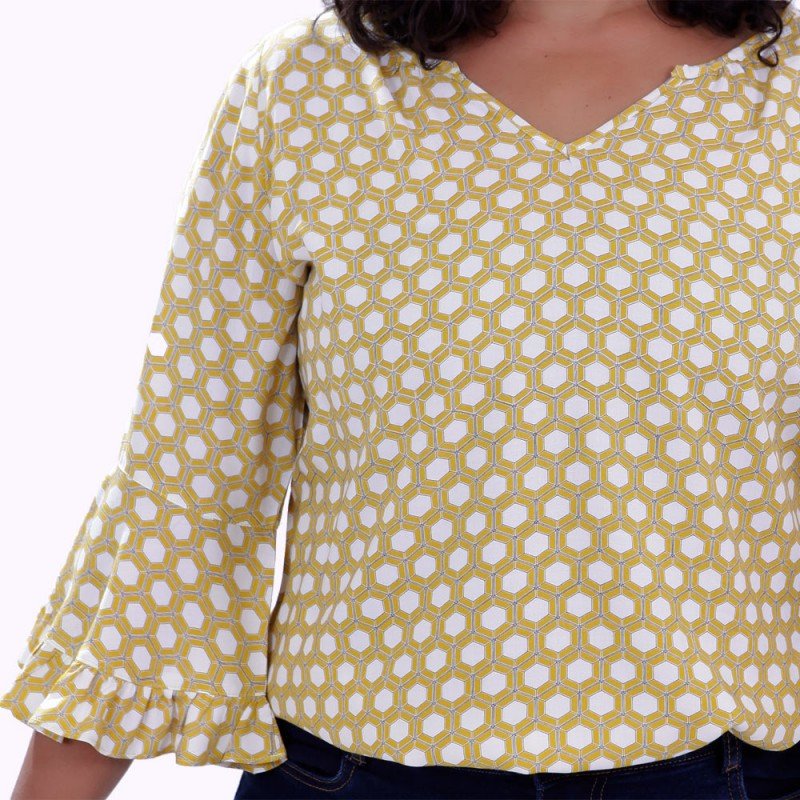 Blusa Arabela Viscose Plus Size Blusa Arabela Viscose Plus Size