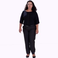 Blusa Aretha Black Plus Size