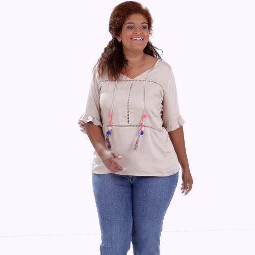 Blusa Asha Viscose Plus Size