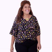 Blusa Blackpearl Preta Plus Size Blusa Blackpearl Preta Plus Size