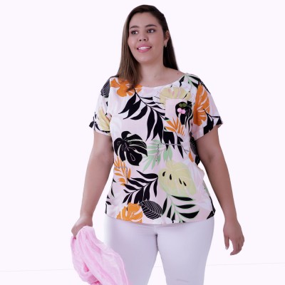 Blusa Cherry Viscose Plus Size