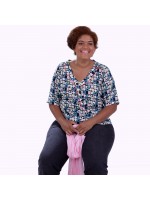 Blusa Divertida Estampada Plus Size