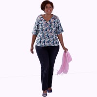 Blusa Divertida Estampada Plus Size