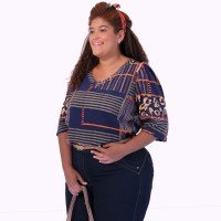 Blusa Francis Estampada Plus Size