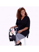 Blusa Jaqueline Preto Plus Size