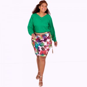 Blusa Manga longa Kaylane Plus Size