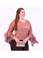 Blusa Manú Cetim Plus size