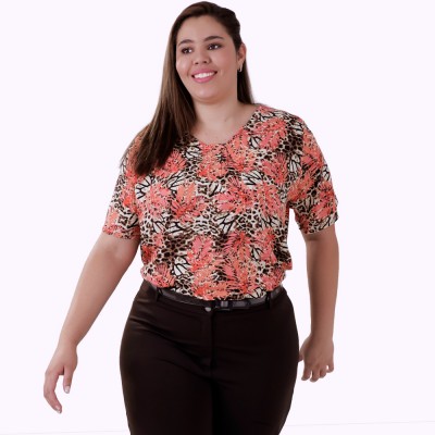 Blusa Raio Viscose Plus Size