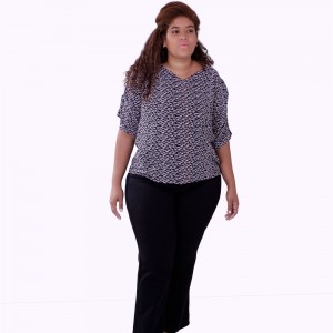 Blusa Repuxe Upstart Plus Size