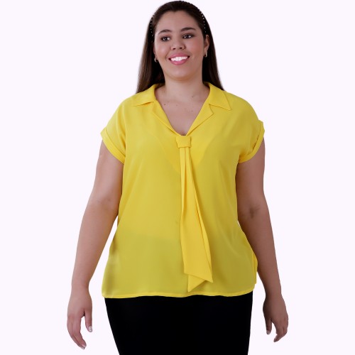 Blusa Seda Gold Plus Size