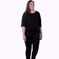 Blusa Wingman Preto Plus size