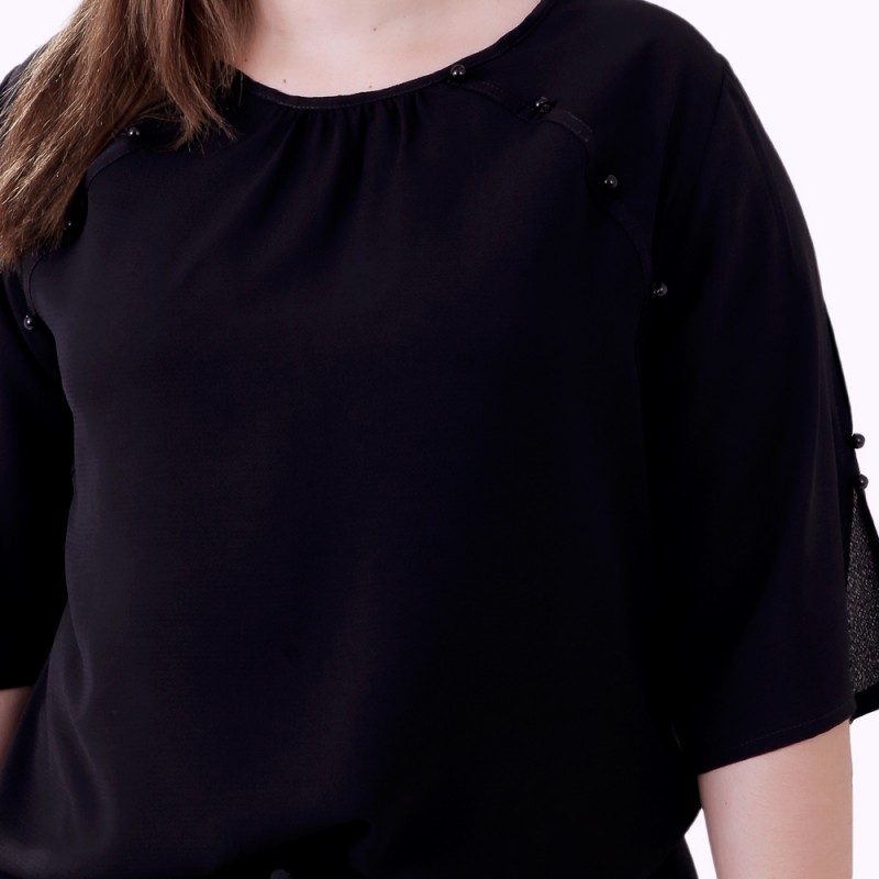 Blusa Wingman Preto Plus size