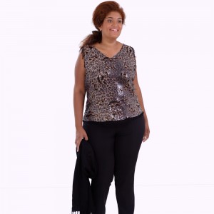 Regata Paetê Ornellas Plus Size