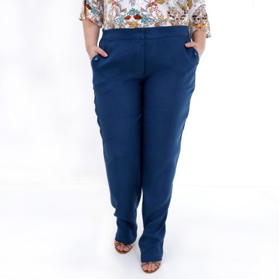 Calça Básica Crepe Plus Size