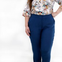 Calça Básica Crepe Plus Size