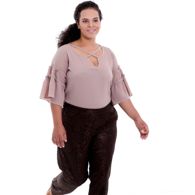 Calça Geovana Renda Plus Size