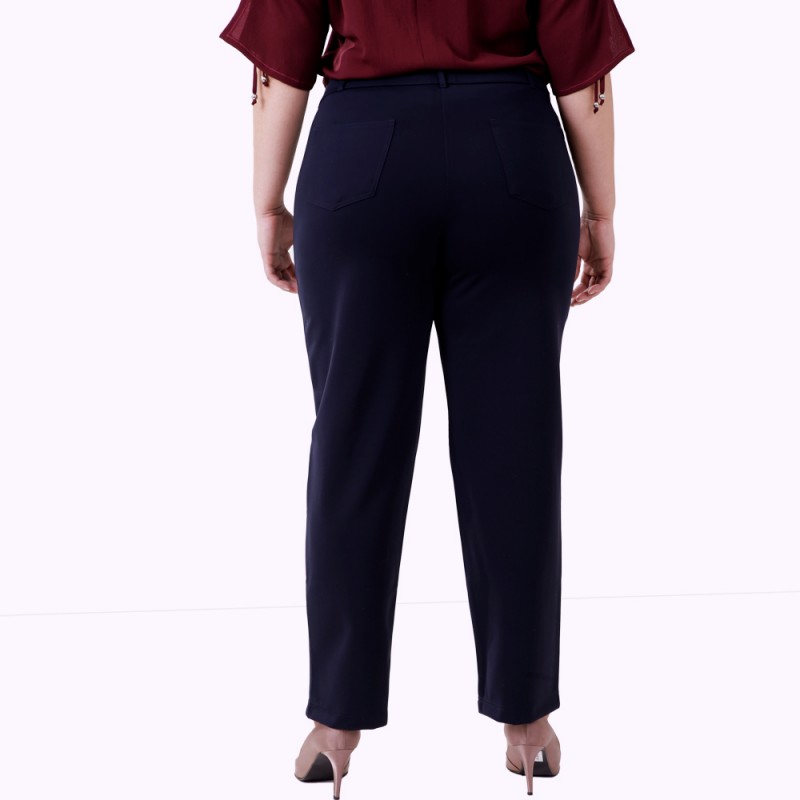 Calça  Malha Marinho Plus Size