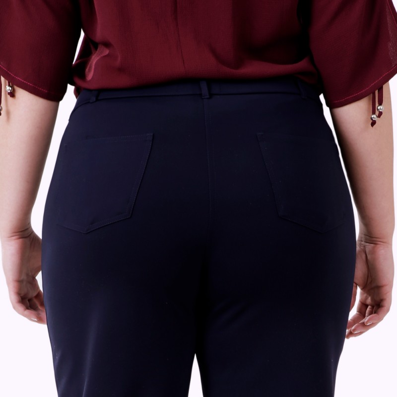 Calça  Malha Marinho Plus Size