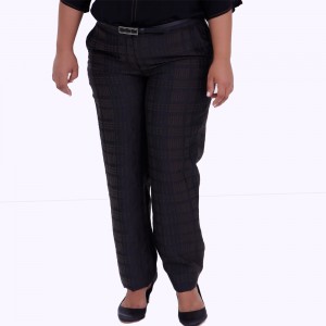 Calça Social Jacquard Habie Plus Size