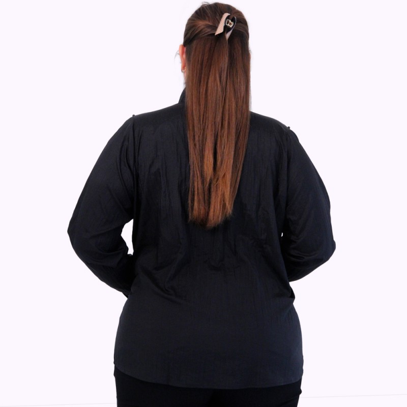 Camisa Aisha Cetim Plus Size