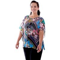 Camisa Alessa Plus Size Camisa Alessa Plus Size