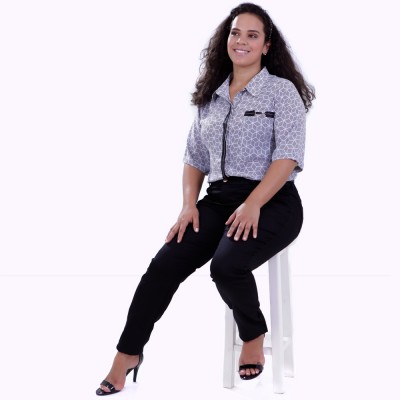 Camisa Clara Charm Plus Size