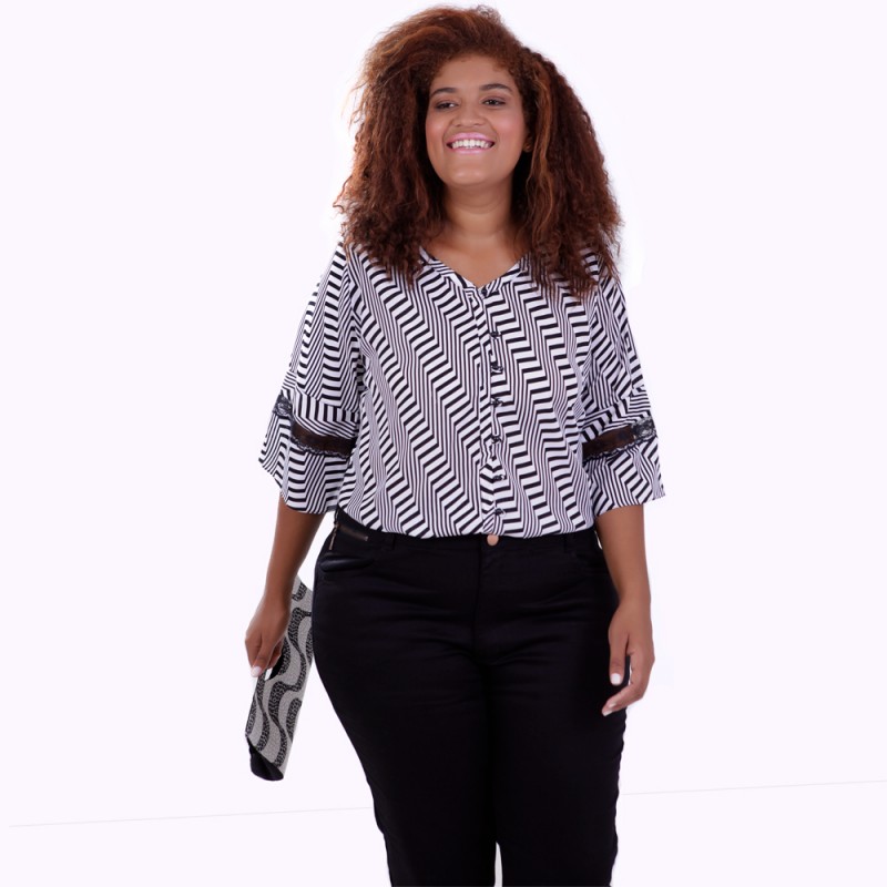 Camisa Clari Plus Size