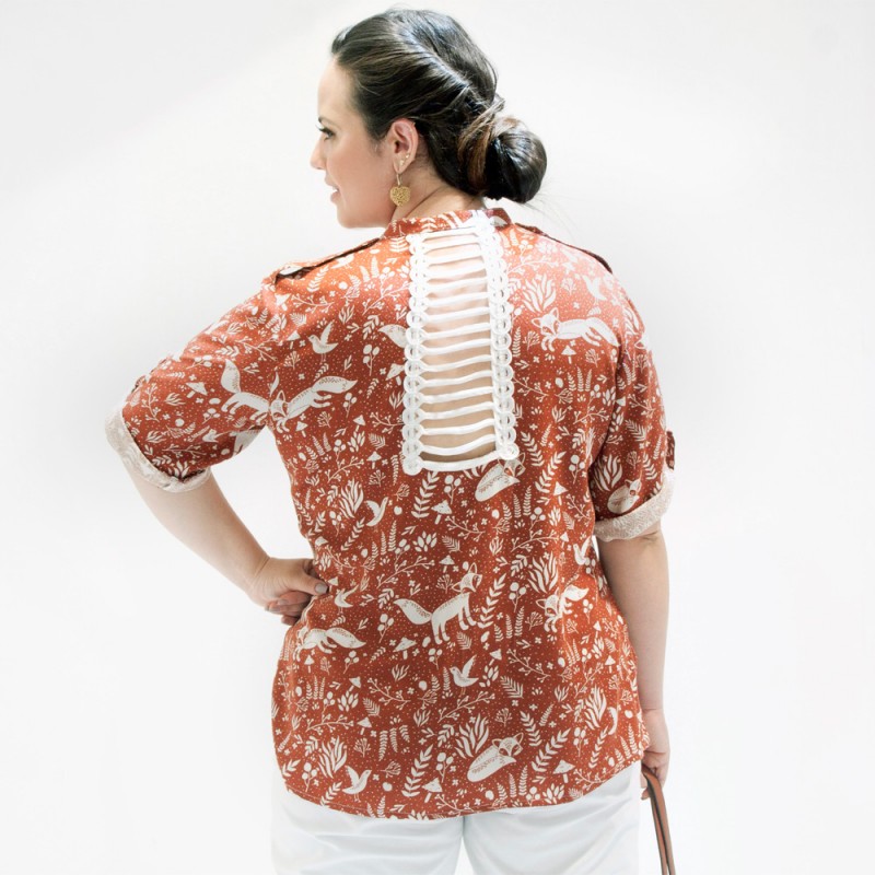 Camisa Contemporânea Plus Size