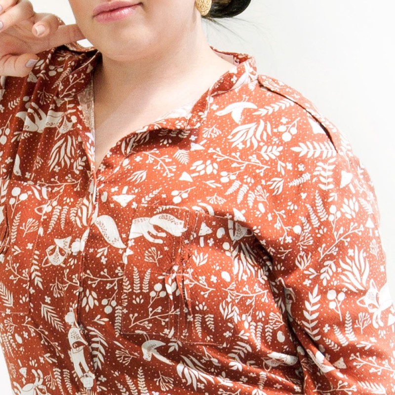 Camisa Contemporânea Plus Size