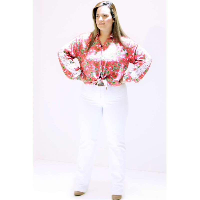 Camisa Estampada Grippir  Plus Size