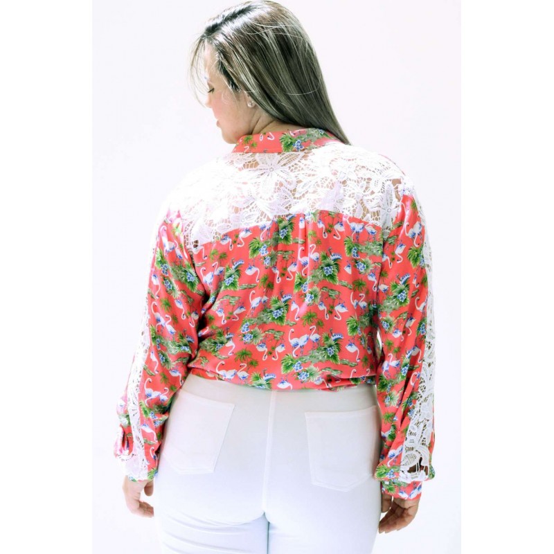 Camisa Estampada Grippir  Plus Size