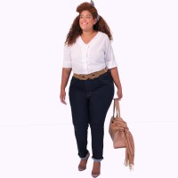 Camisa Heidi Branca Plus Size