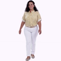 Camisa Mirian Colmeia Plus Size