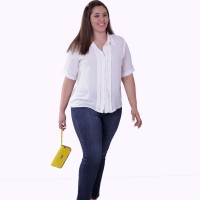 Camisa Onásis Tomas Off White Plus Size