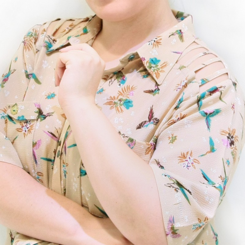 Camisa Treliça Plus Size