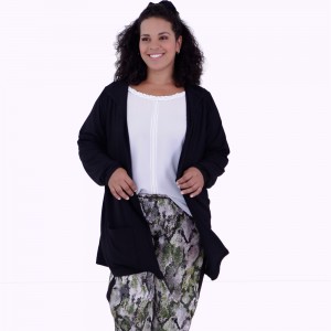 Cardigan Júlia Black Plus Size