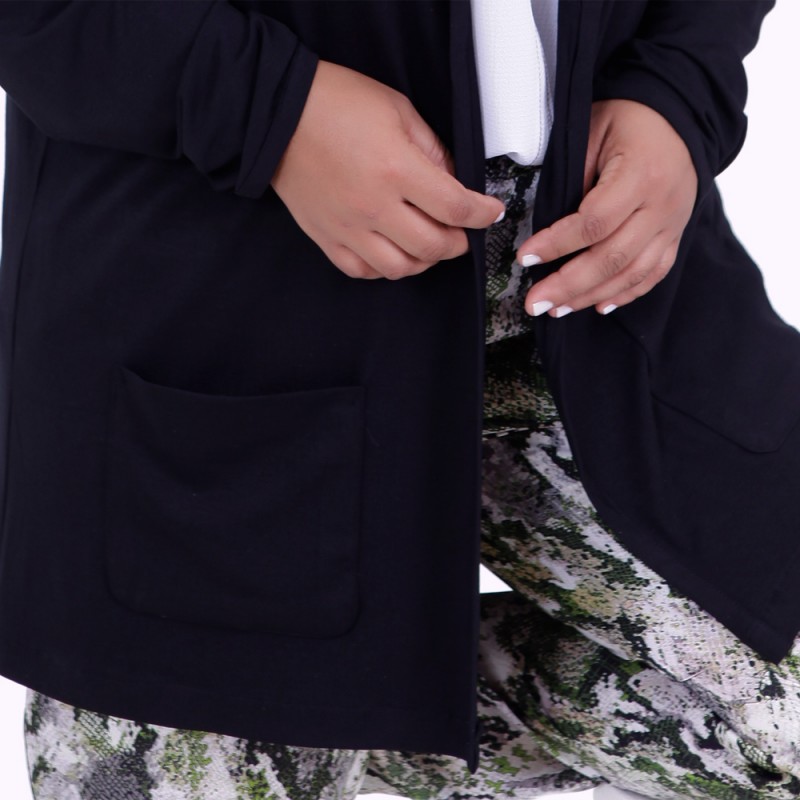 Cardigan Júlia Black Plus Size