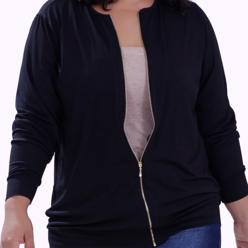Cardigan Zipper Fernanda Plus Size