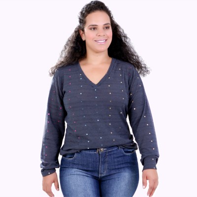 Blusa Eduarda Paetê PLus Size