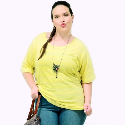 Camiseta Astral Malha Plus Size