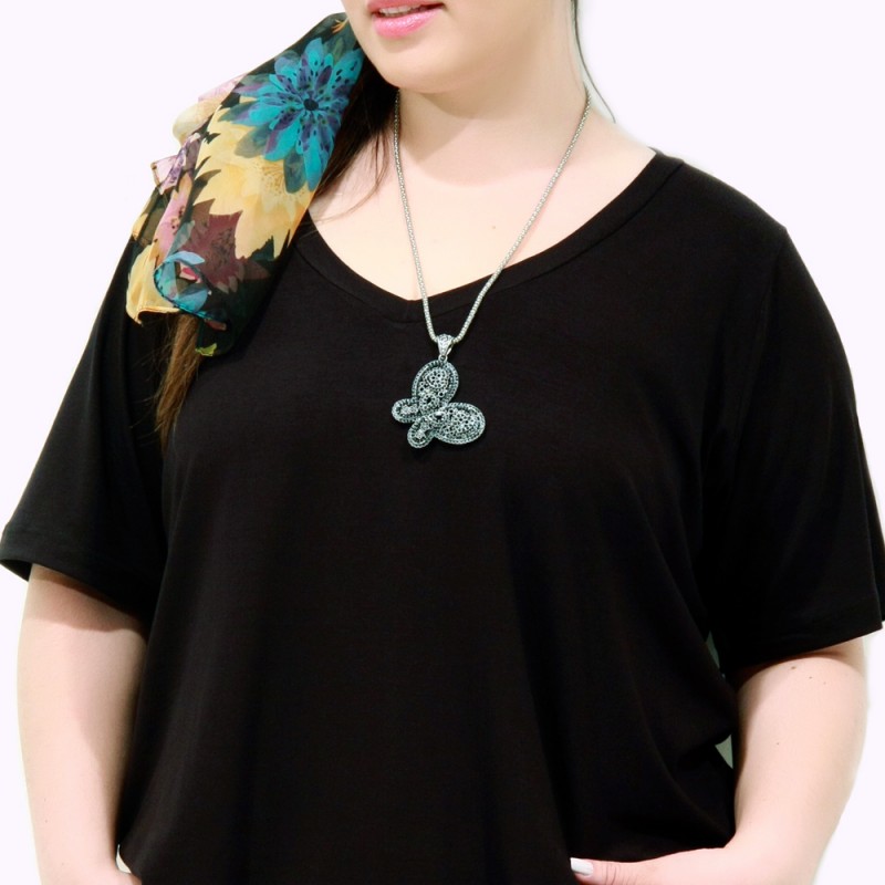Camiseta Black Básica Plus Size