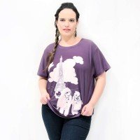 Camiseta Cachorrinhos Paris Plus Size Camiseta Cachorrinhos Paris Plus Size