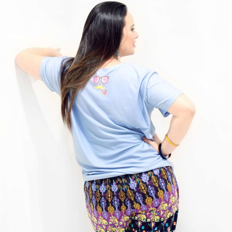 Camiseta Cat Dali Plus Size