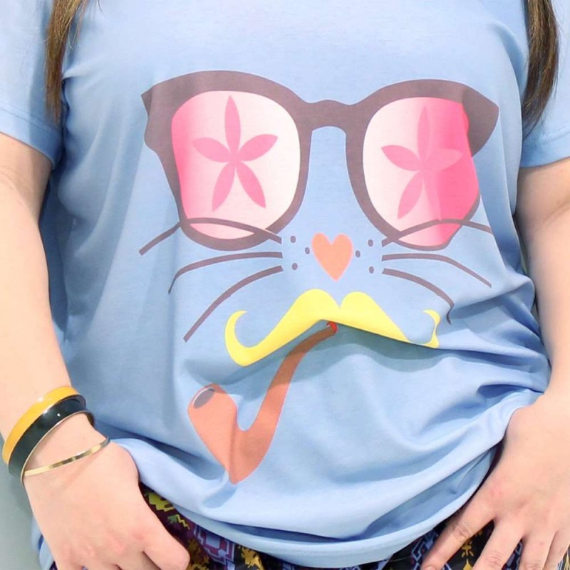 Camiseta Cat Dali Plus Size