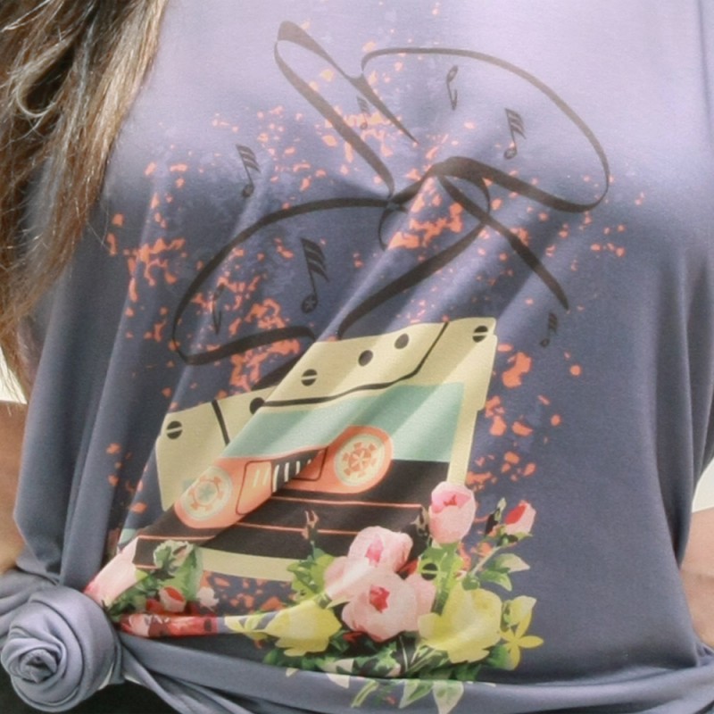 Camiseta Fita Cassete Plus Size